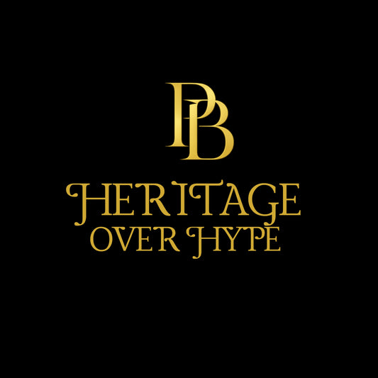 PUNJAB BOLDA HERITAGE OVER HYPE logo featuring gold PB monogram and elegant serif typography on a black background.