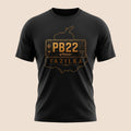 PUNJAB BOLDA black unisex classic tee featuring a gold PB22 Fazilka district license plate graphic design.