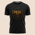 PUNJAB BOLDA black unisex classic tee featuring a gold PB28 Malerkotla district graphic from the JILA collection.
